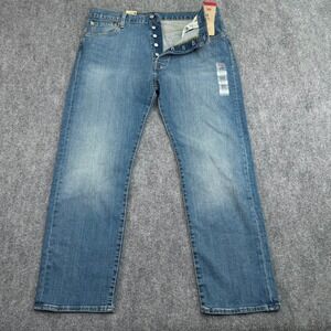 Levi 501Jeans Men 36x30 (Fit 37x29) Button Fly Advanced Stretch Straight Leg NEW